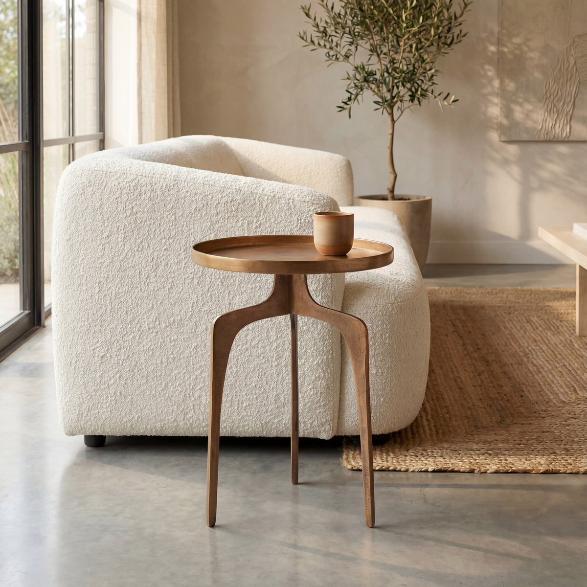 Elements Vinya End Table - Antique Brass by Urbia - detail 5