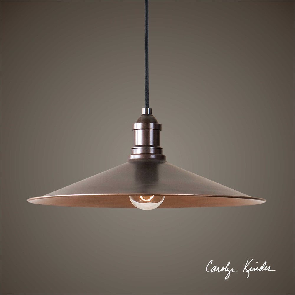 Barnstead 1-Light Copper Pendant Lamp