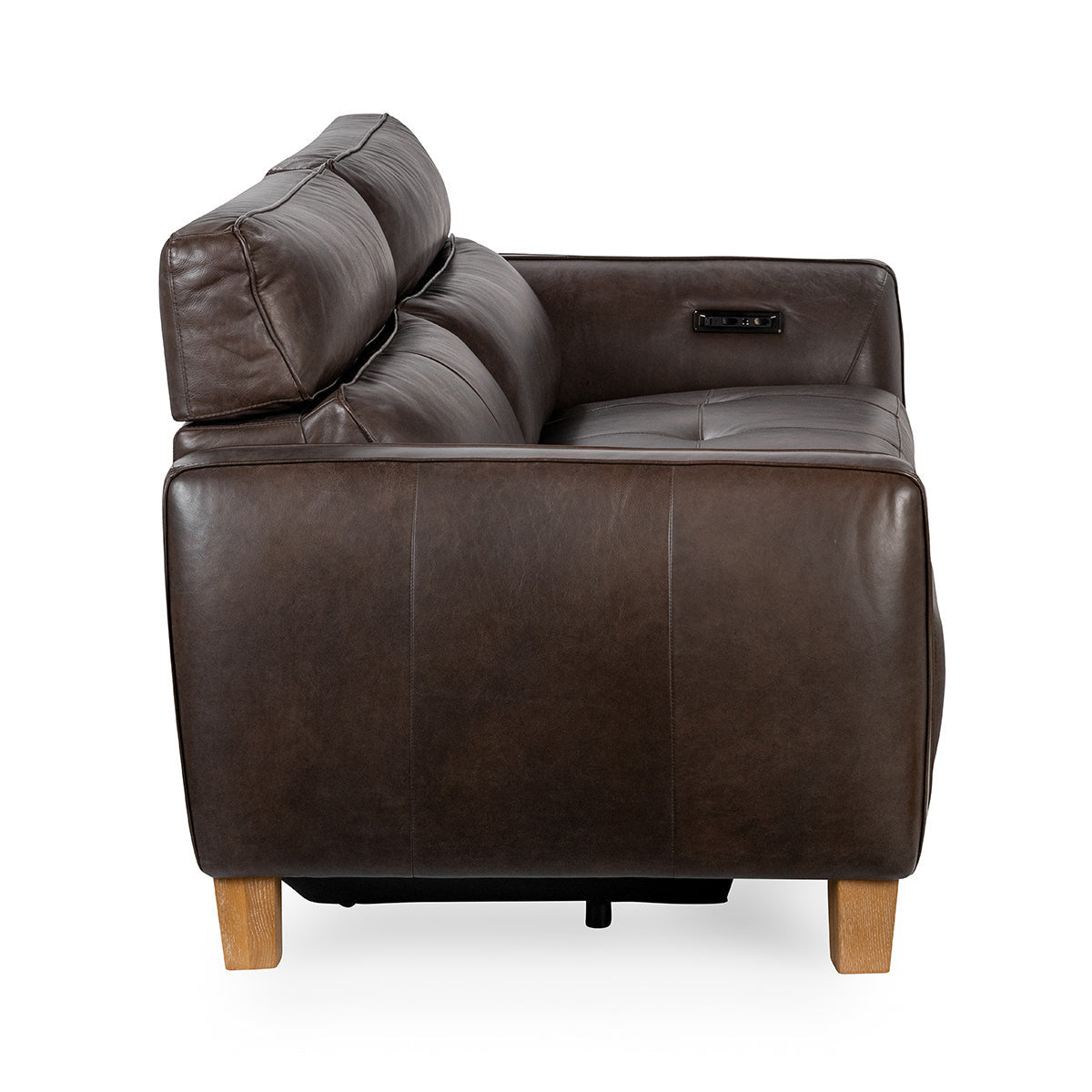 Conway Power Recliner Sofa - Brown Leather