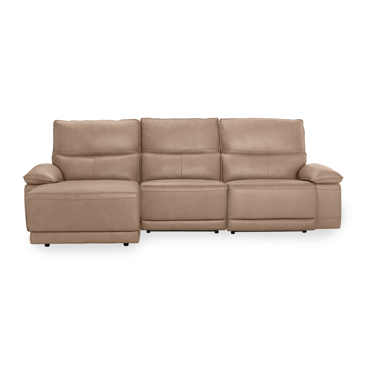 Branford 3 Piece Reclining Sectional with LAF Chaise - Camel
