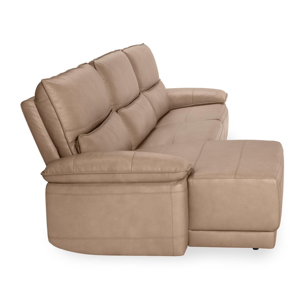 Branford 3 Piece Reclining Sectional with LAF Chaise - Camel
