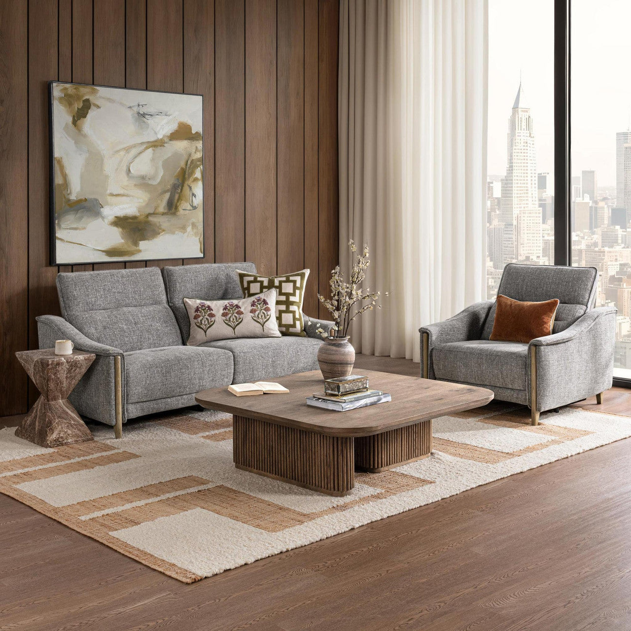 Cullman Shellstone 2 pc Power Recliner