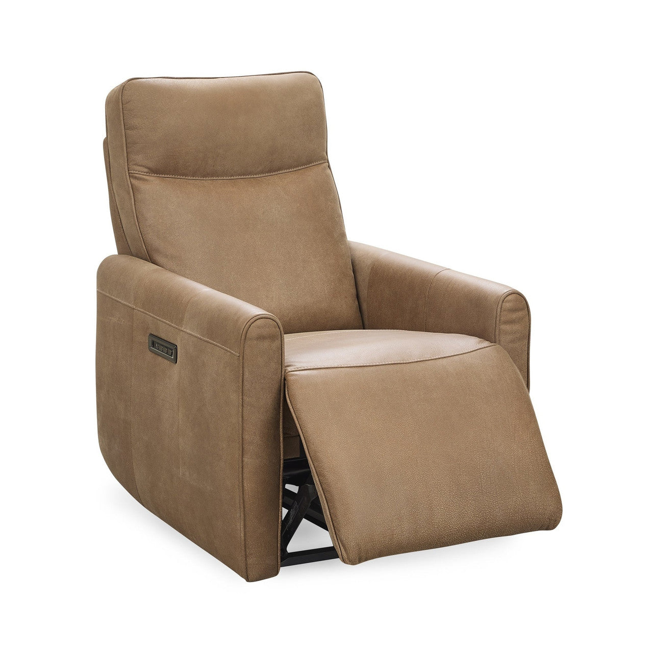 Vivica Leather Power Recliner - Toffee