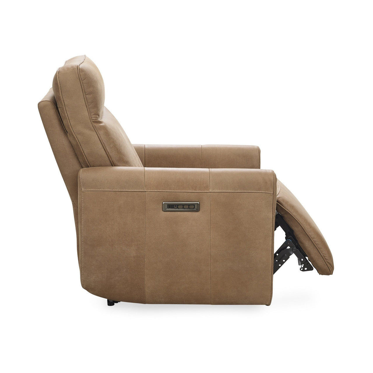 Vivica Leather Power Recliner - Toffee
