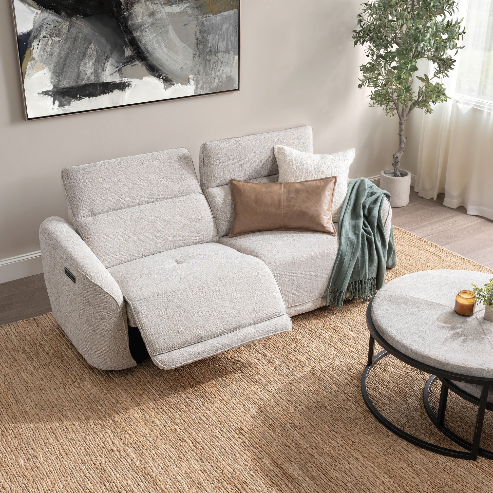 Ostend Reclining Sofa - Gray