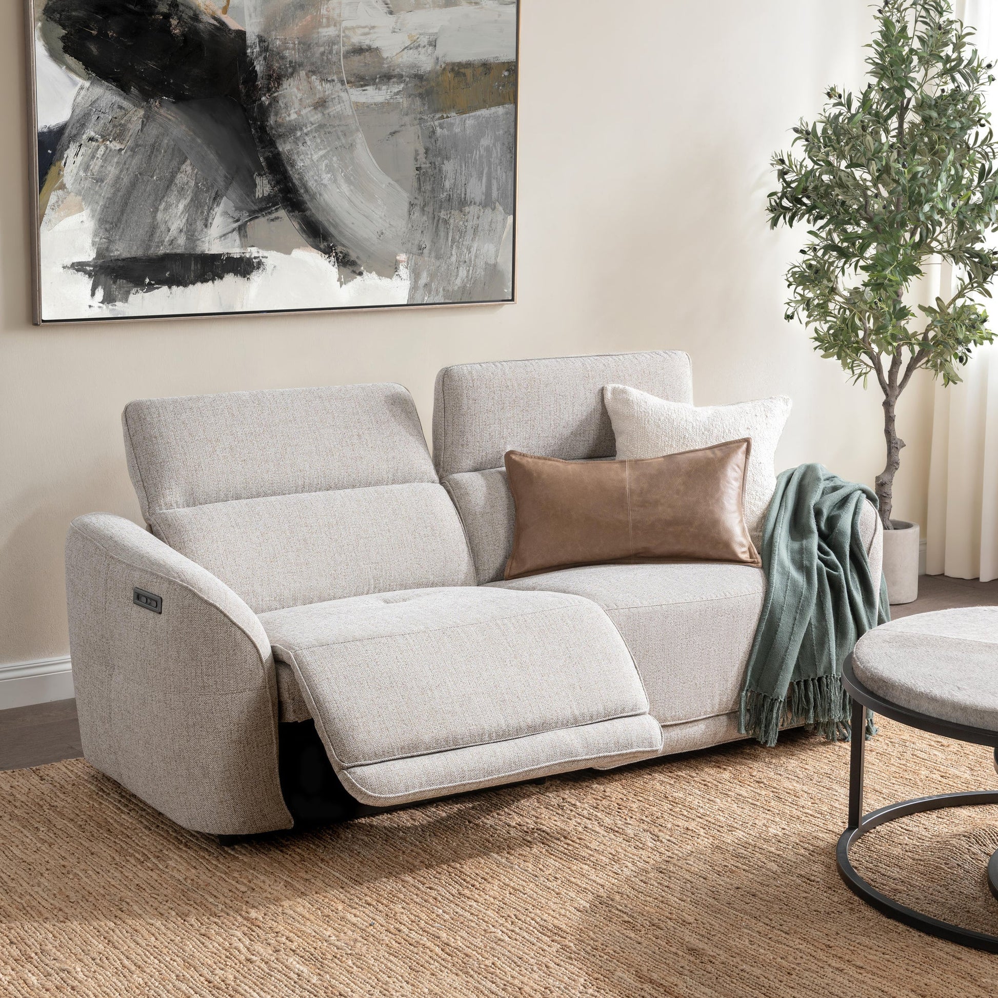 Ostend Reclining Sofa - Gray
