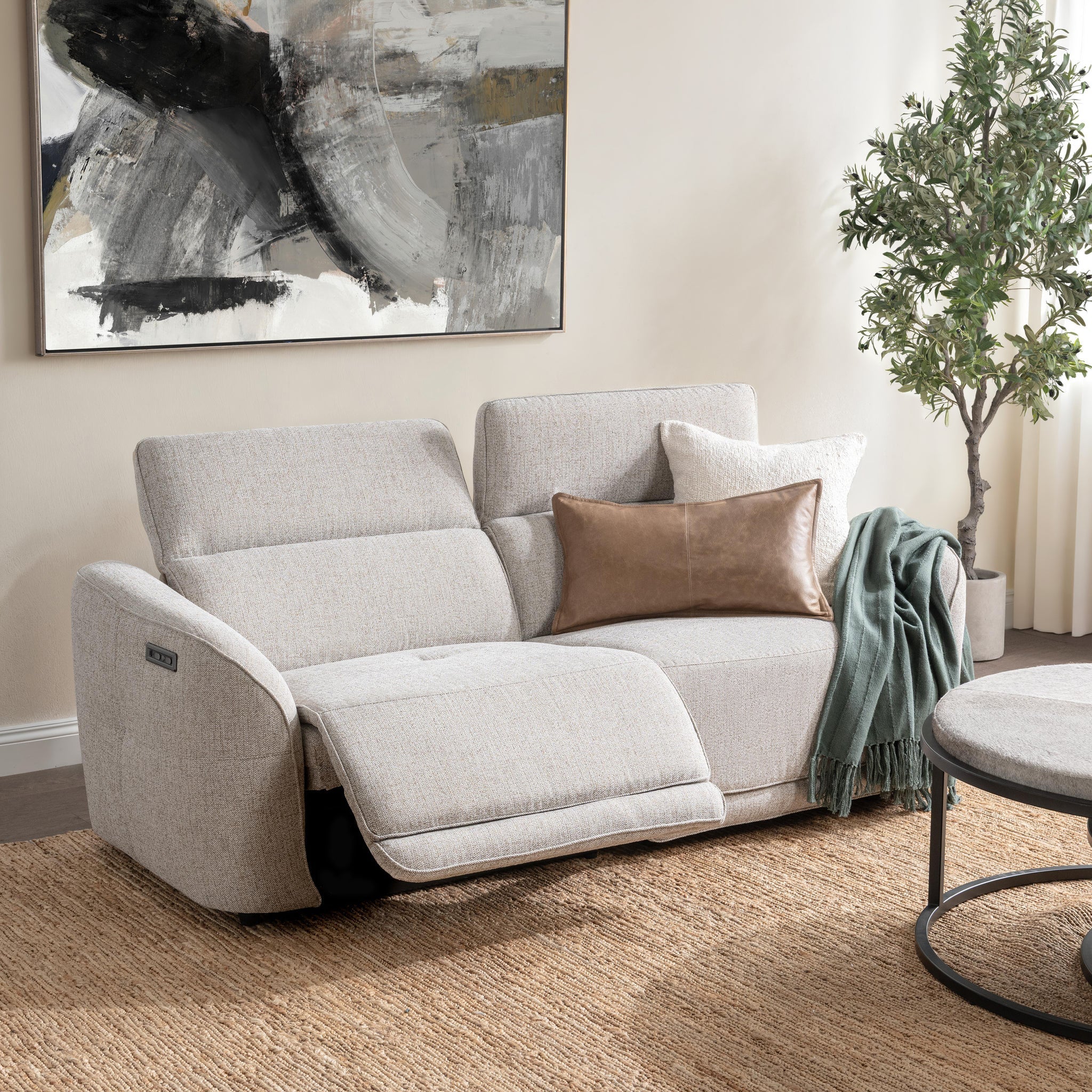 Ostend Reclining Sofa - Gray