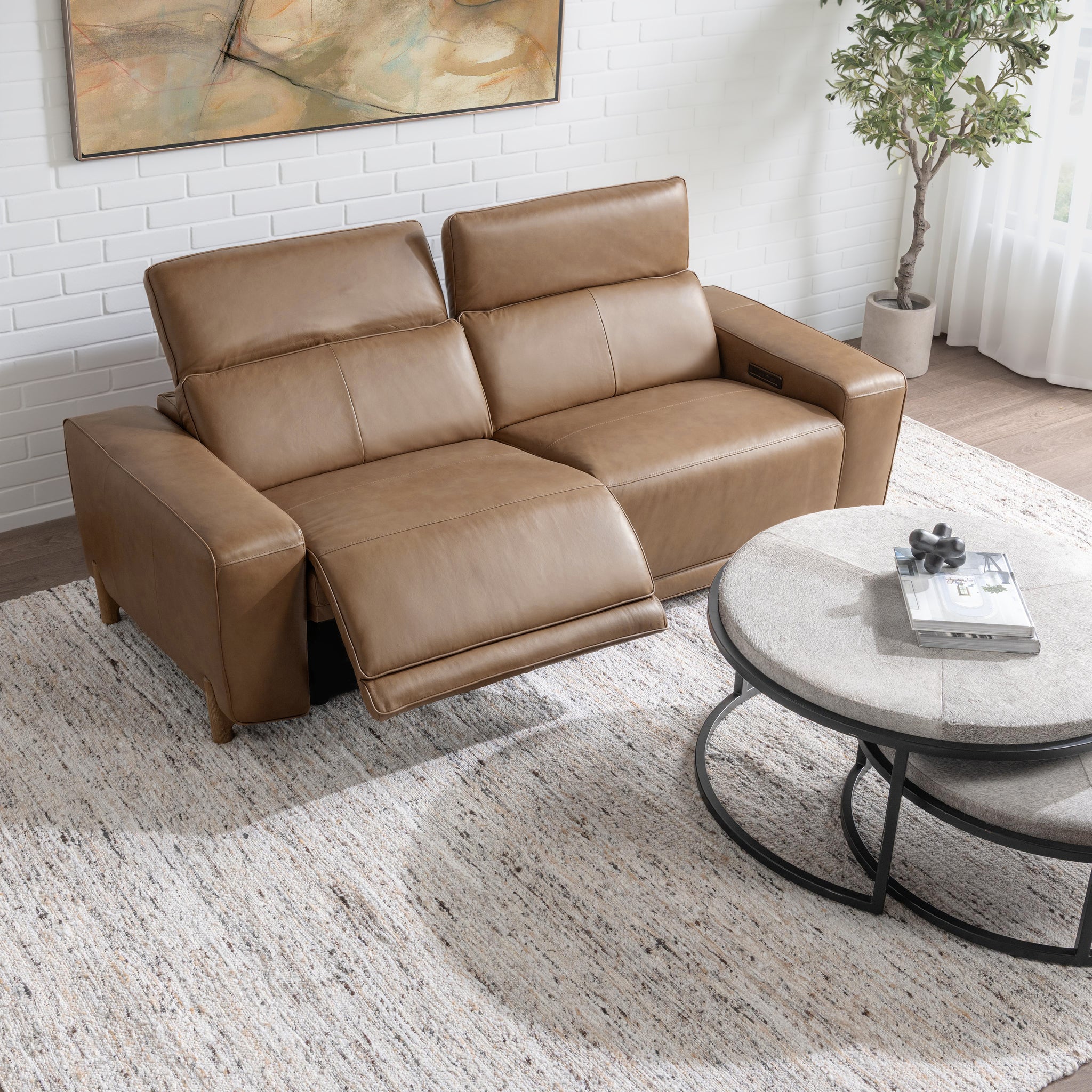 Kadon Reclining Sofa - Tan