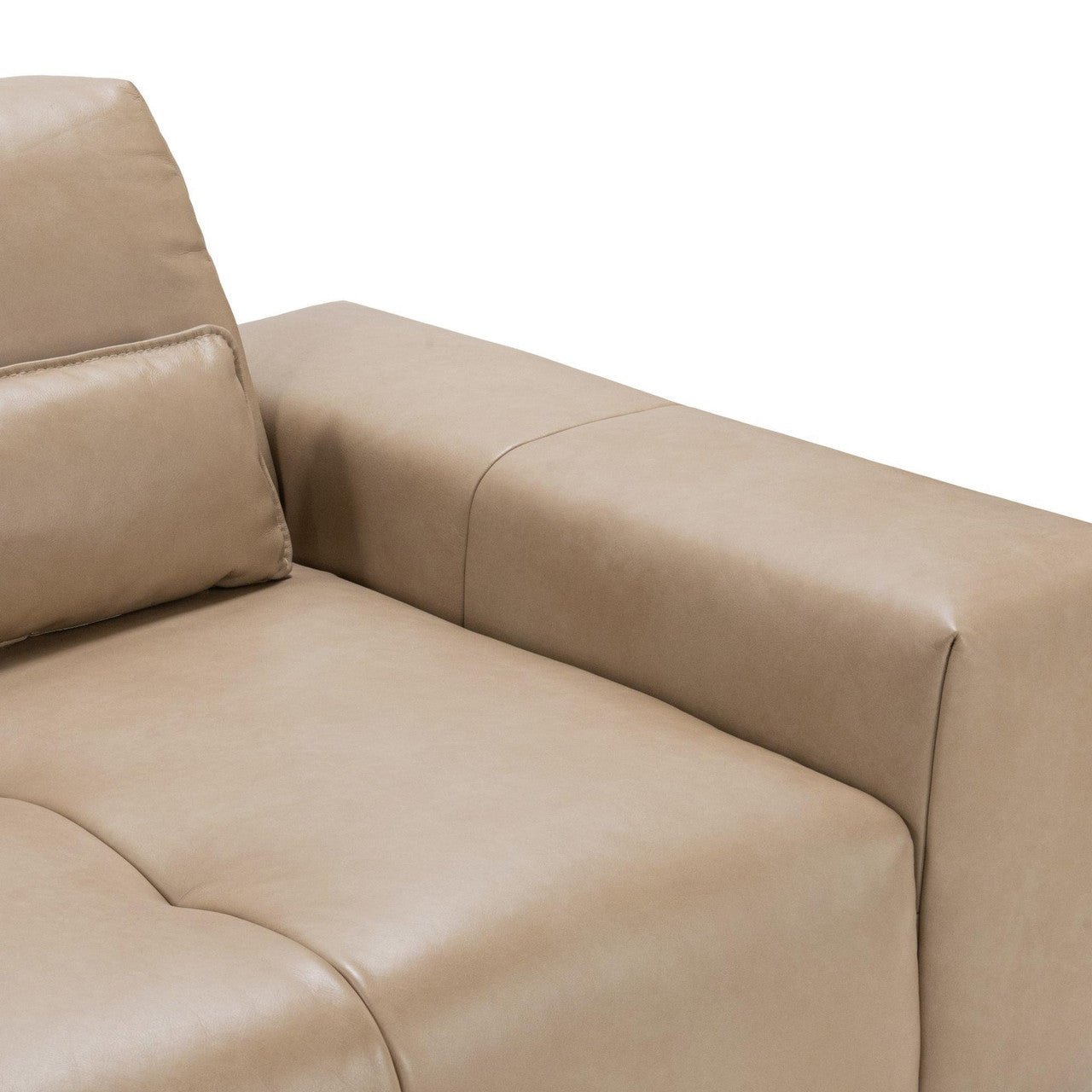 Leah Leather Upholstered Sectional