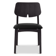 Modern Brazilian - Beth - Side Chair - Shimmy Black Seat - Ebano Frame