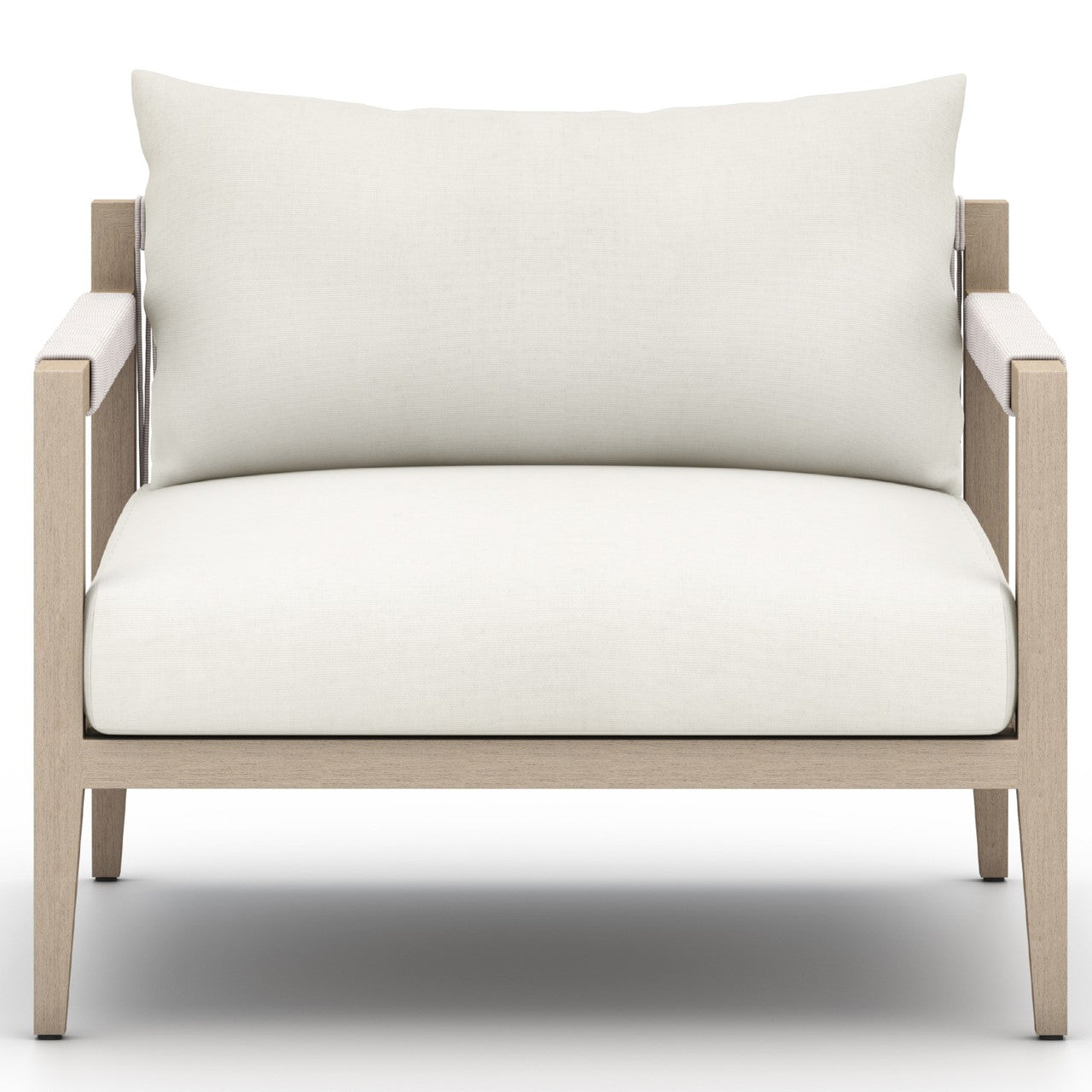 Sherwood Natural Teak Natural Ivory Outdoor Club Chair
