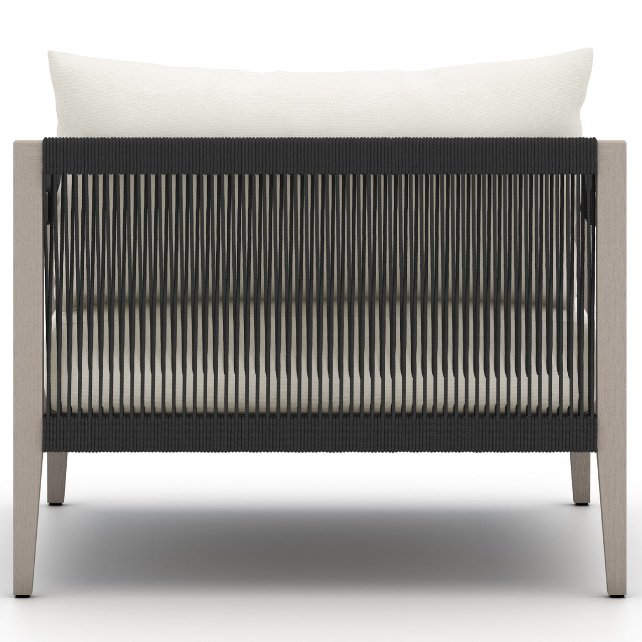 Sherwood Grey Teak Natural Ivory Outdoor Club Chair