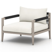 Sherwood Grey Teak Natural Ivory Outdoor Club Chair