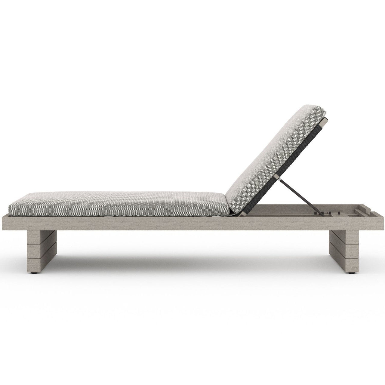 Leroy Weathered Grey Outdoor Chaise