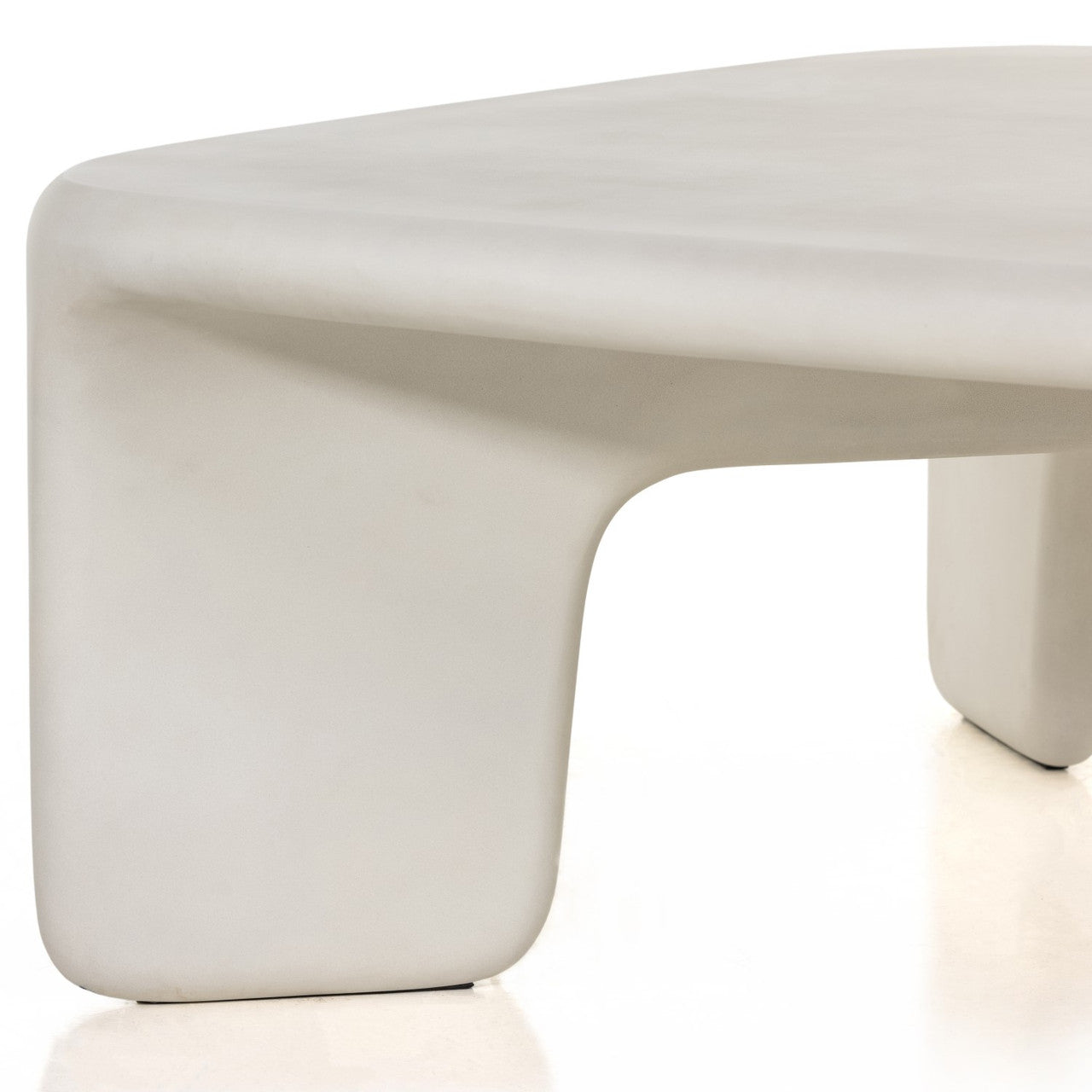 Dante White Concrete Coffee Table