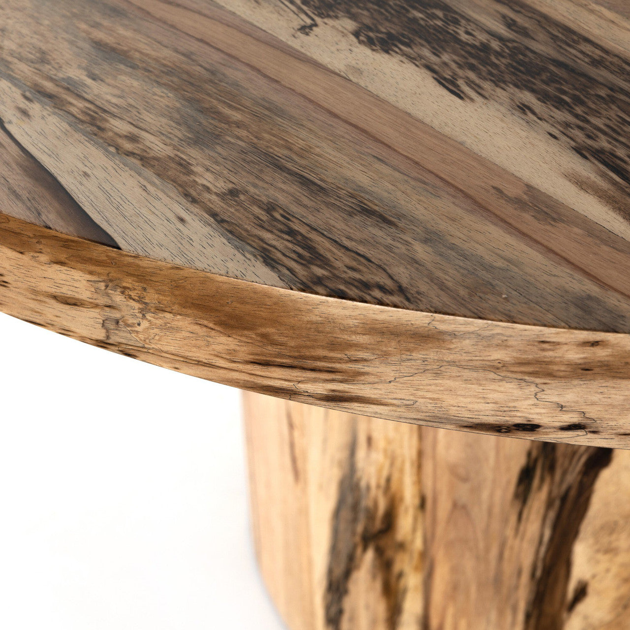 Hudson Round Dining Table 60" - Spalted Primavera