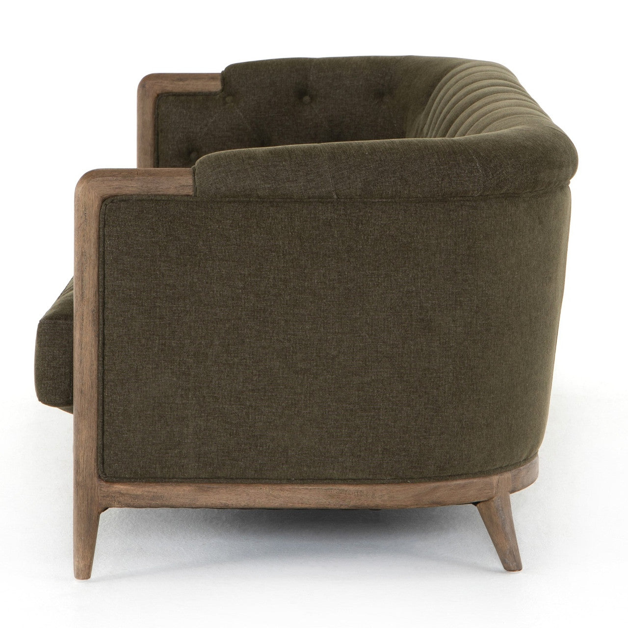 Ellsworth Sutton Olive Rolled Arm Sofa 90"