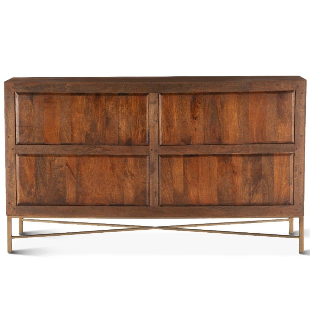 Zoey Contemporary Solid Wood 6-Drawer Dresser