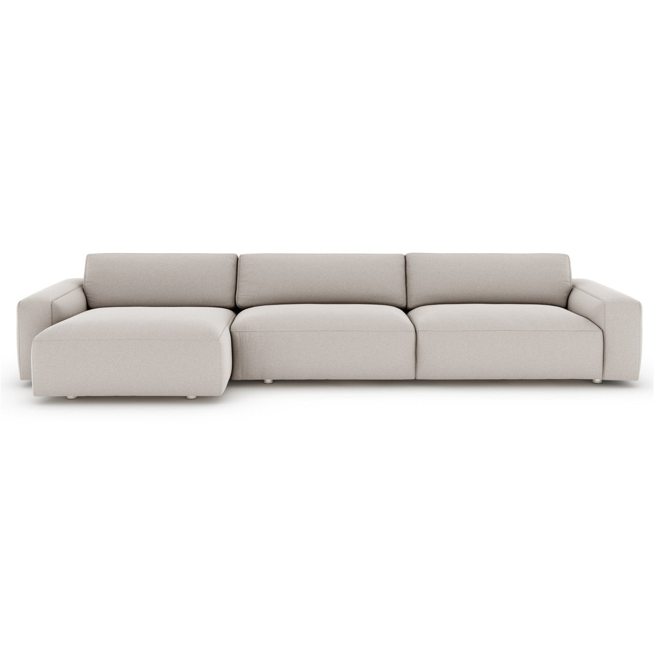 Fenton 2 Piece Carrera Cloud Fabric Sectional Facing Chaise Sofa 136",LAF
