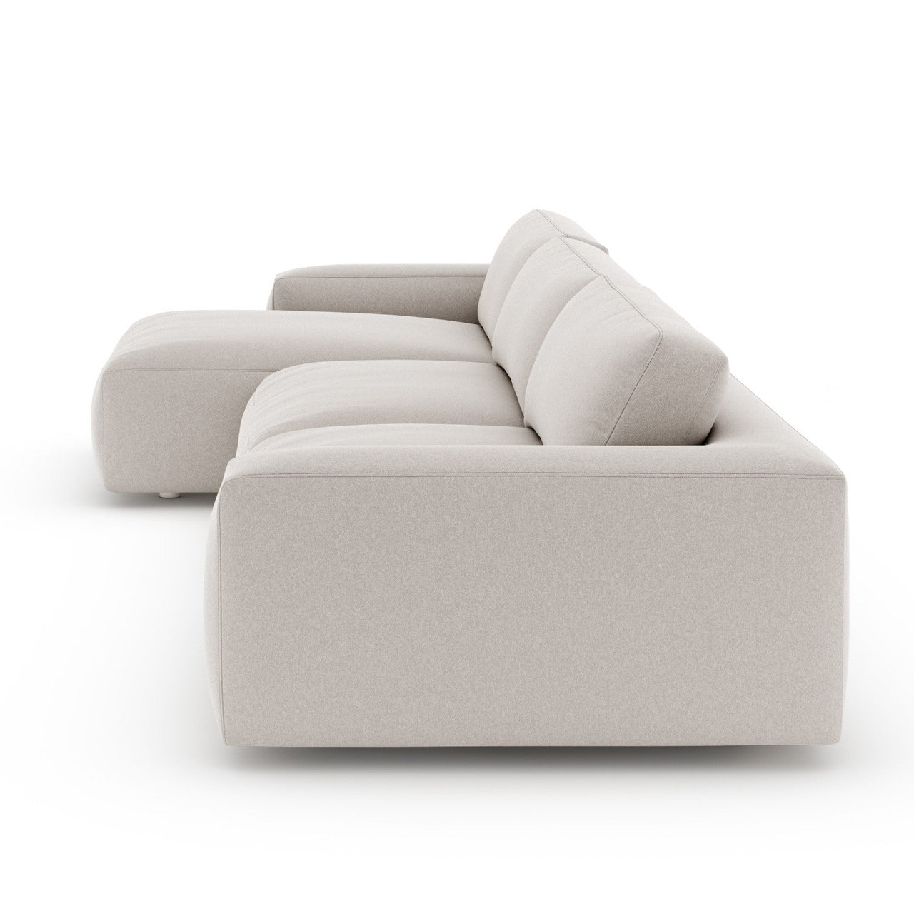 Fenton 2 Piece Carrera Cloud Fabric Sectional Facing Chaise Sofa 136",LAF