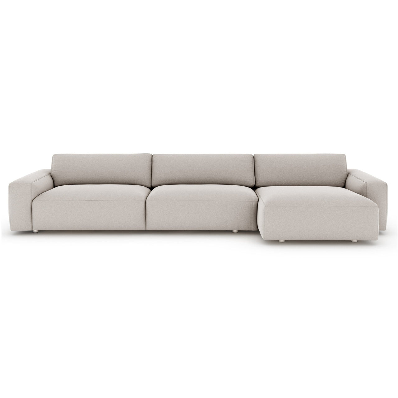 Fenton 2 Piece Carrera Cloud Fabric Sectional Facing Chaise Sofa 136",RAF