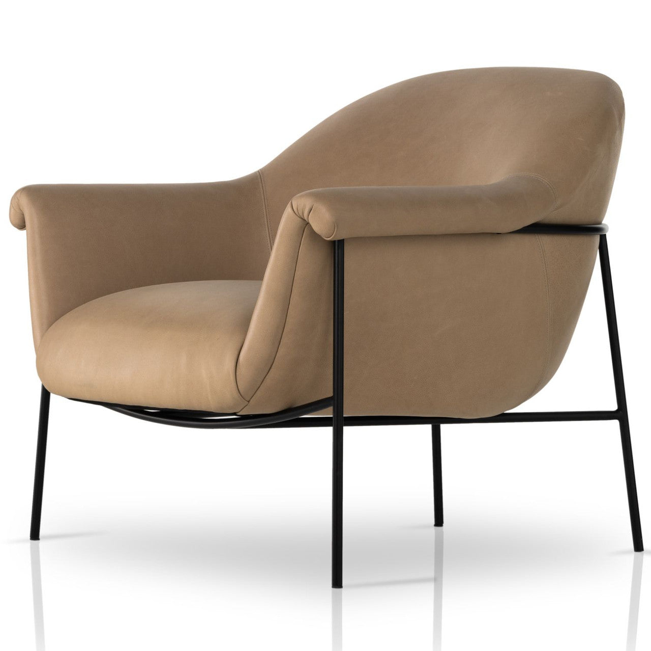 Suerte Palermo Nude Leather Chair