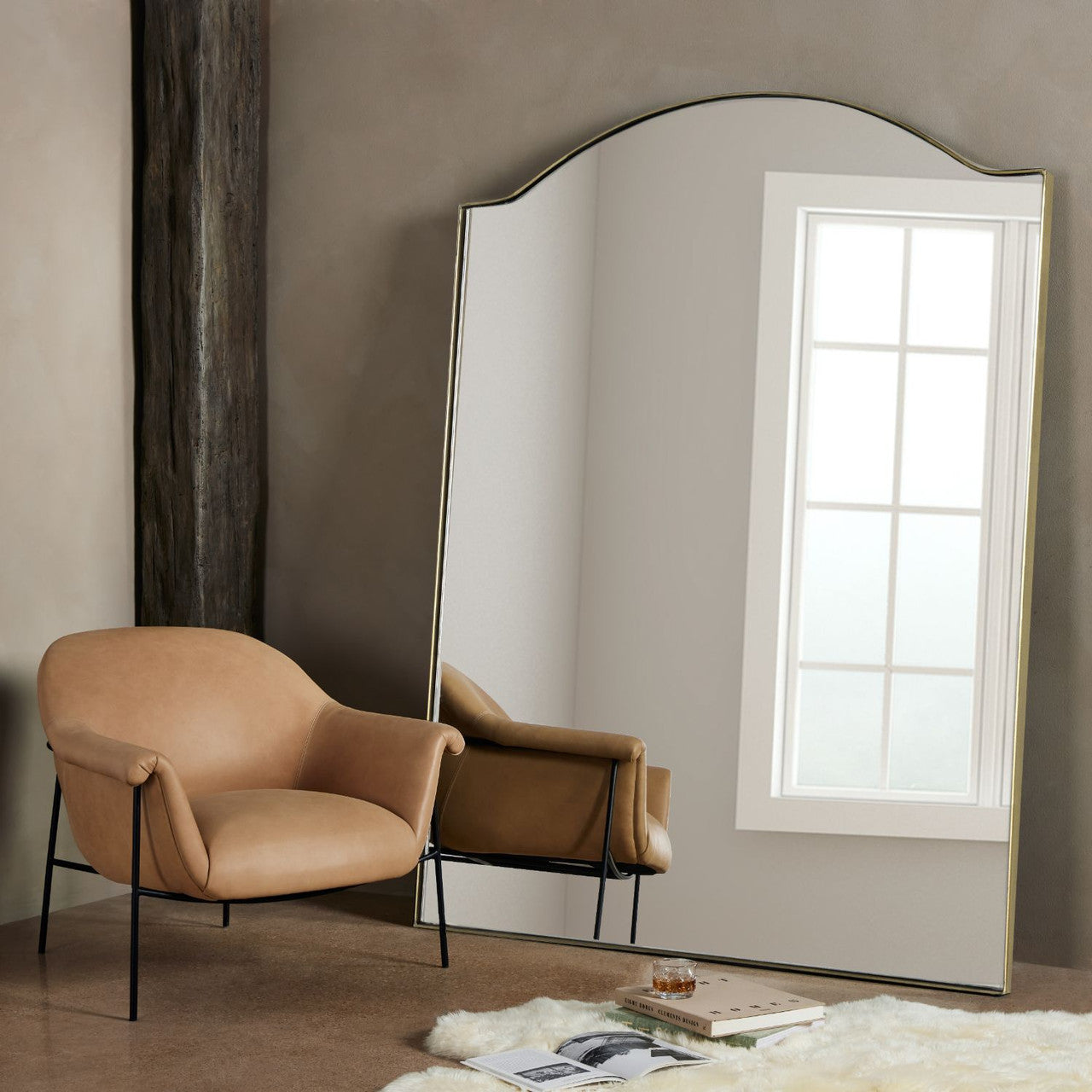 Suerte Palermo Nude Leather Chair