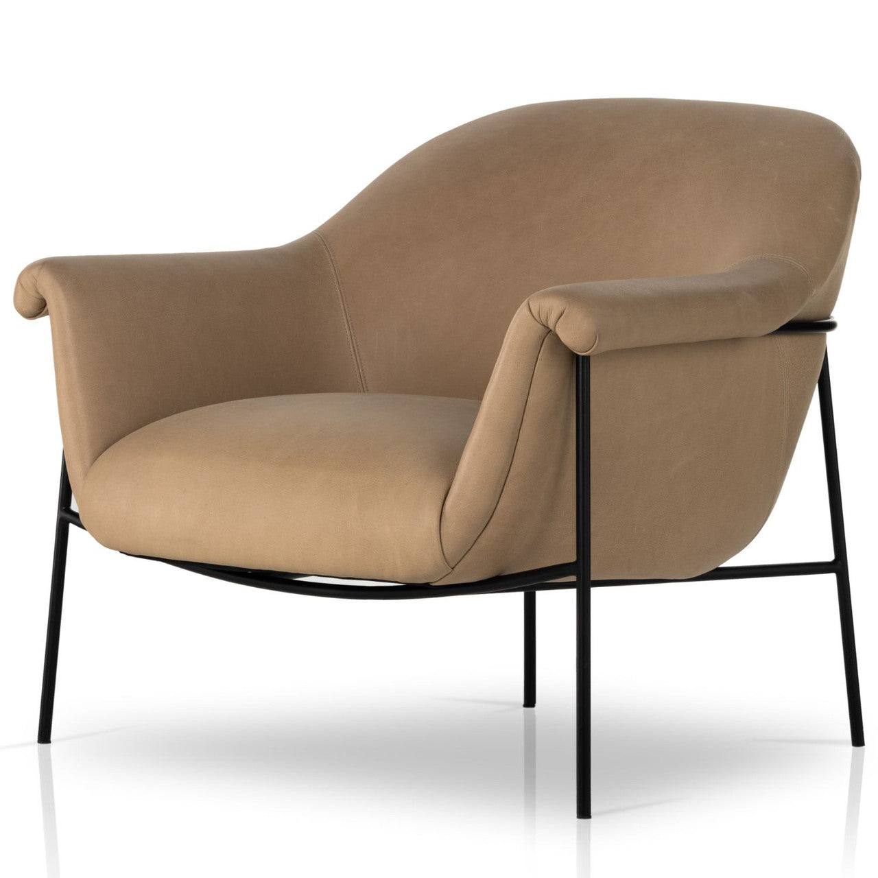 Suerte Palermo Nude Leather Chair