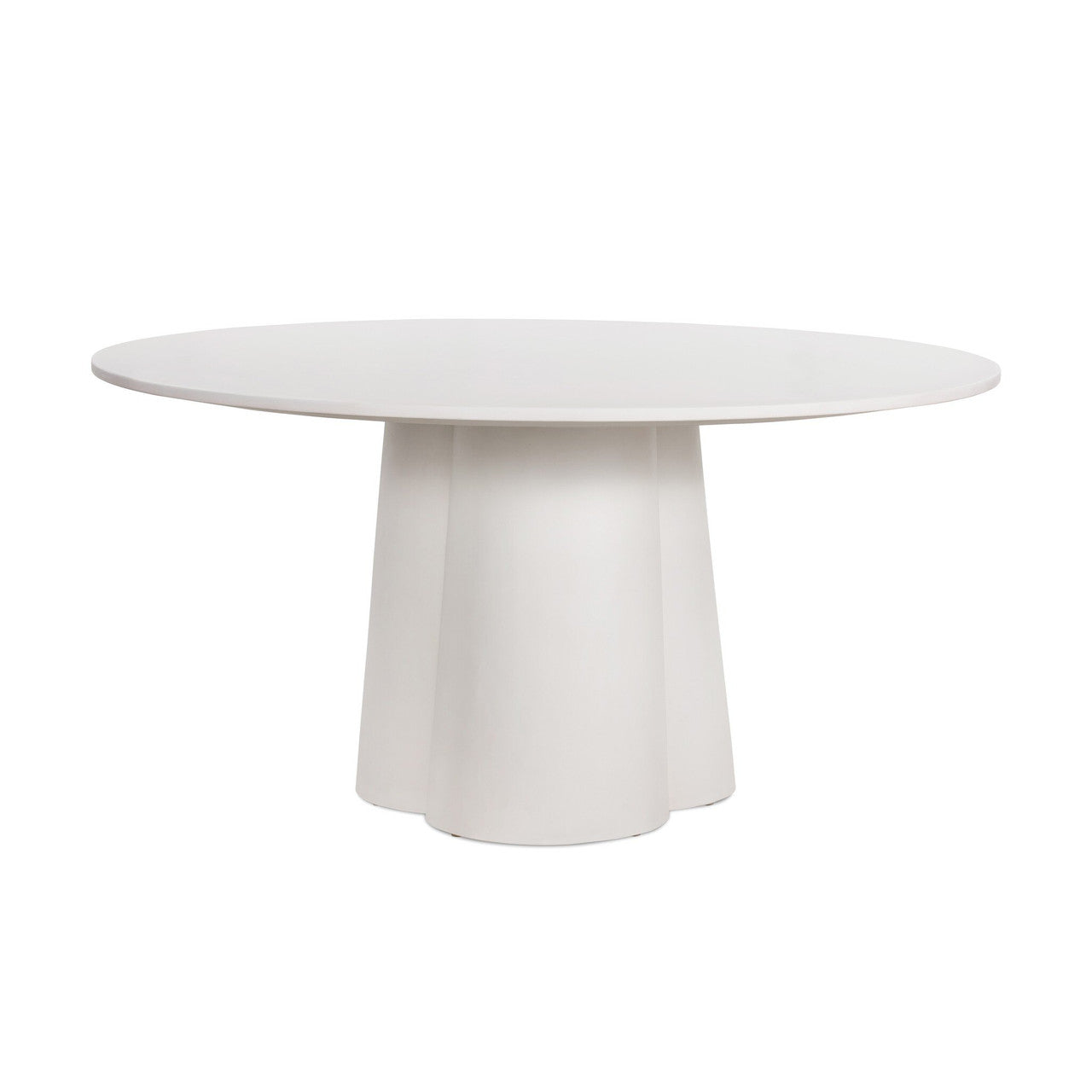 Granada Dining Table 59.75" - White Concrete