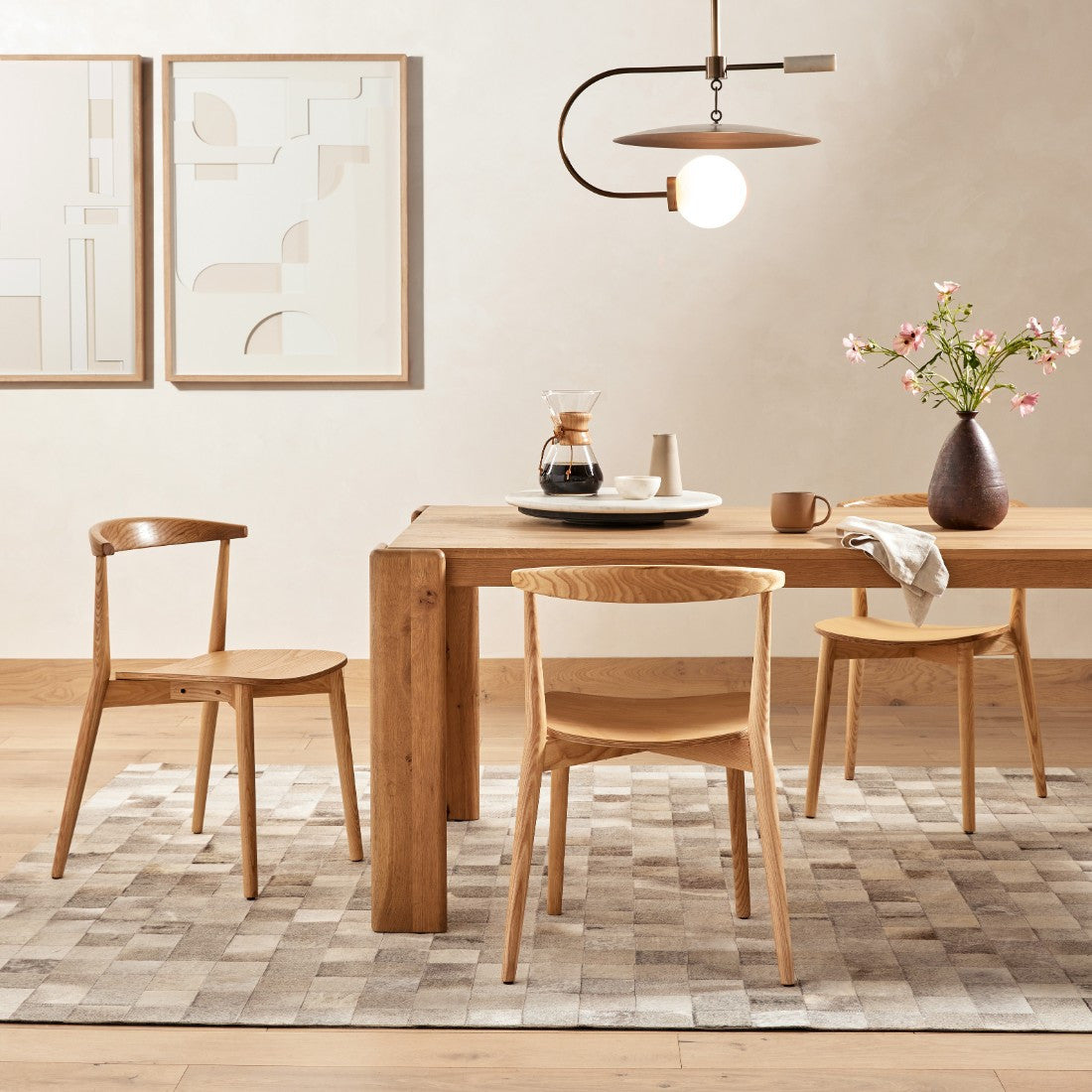 Pruitt Light Brown Dining Side Chair