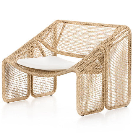 Selma Woven Wicker Outdoor Lounge Chair