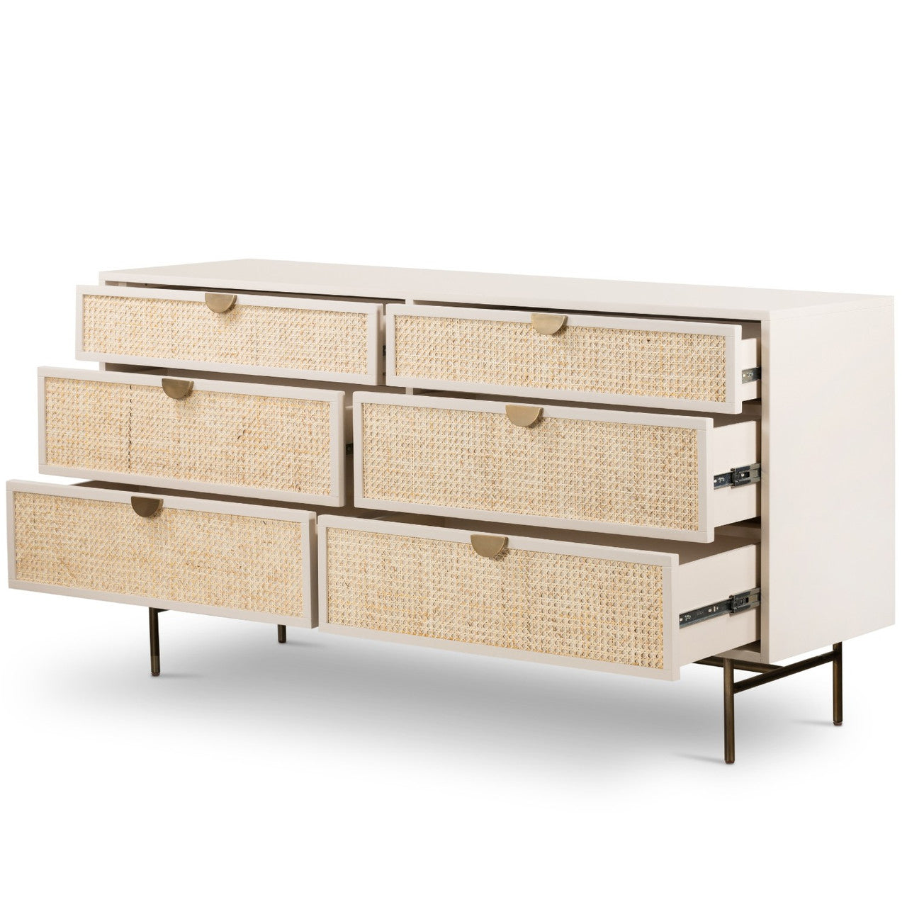 Luella Matte Alabaster 6 Drawer Dresser