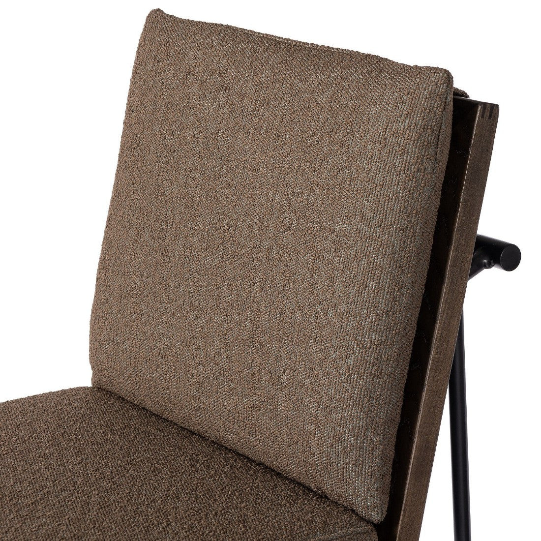 Crete Fiqa Boucle Cocoa Bar Stool