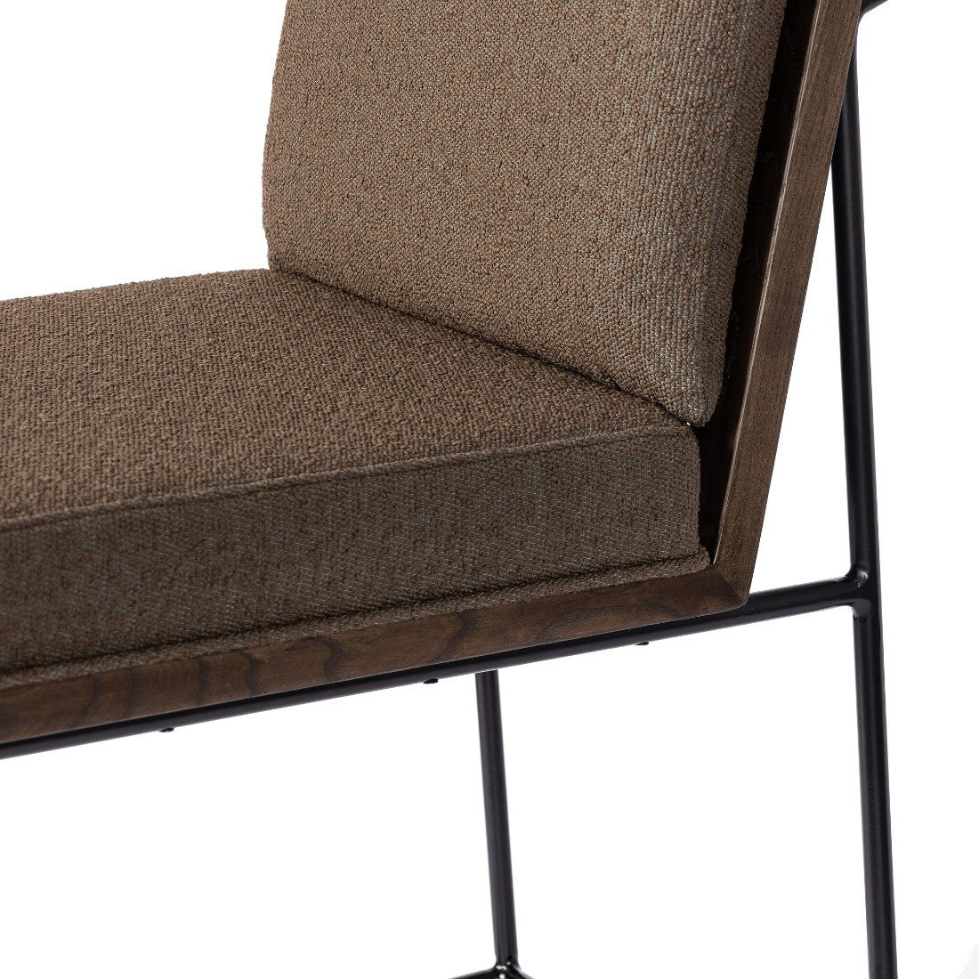 Crete Fiqa Boucle Cocoa Bar Stool