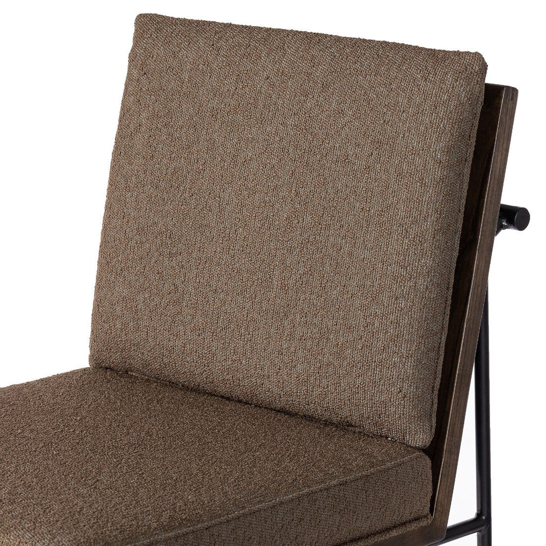 Crete Fiqa Boucle Cocoa Counter Stool