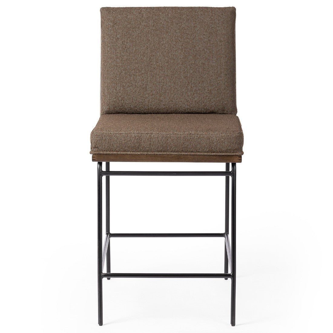 Crete Fiqa Boucle Cocoa Counter Stool