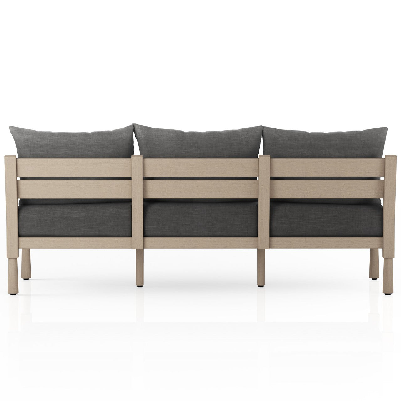Waller Brown Teak Outdoor Sofa 82"