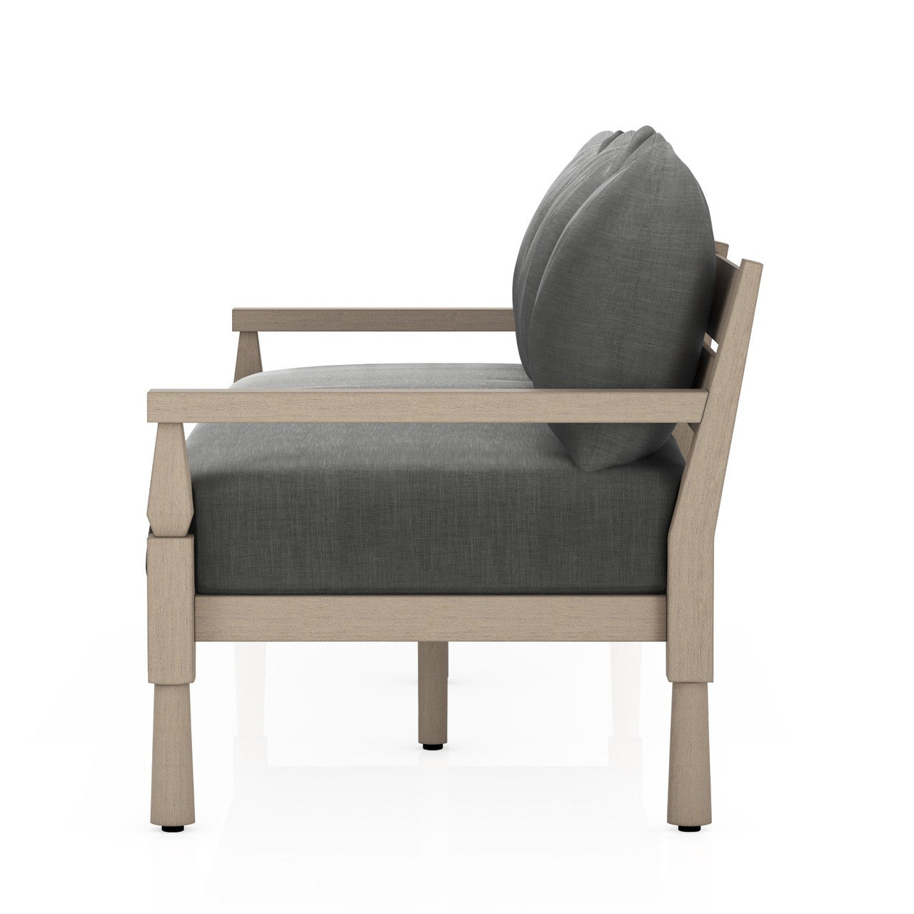 Waller Brown Teak Outdoor Sofa 82"