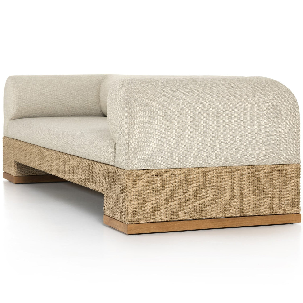Joss Outdoor Natural Teak Sofa 106"