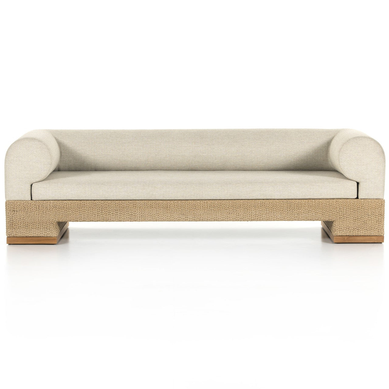 Joss Outdoor Natural Teak Sofa 106"