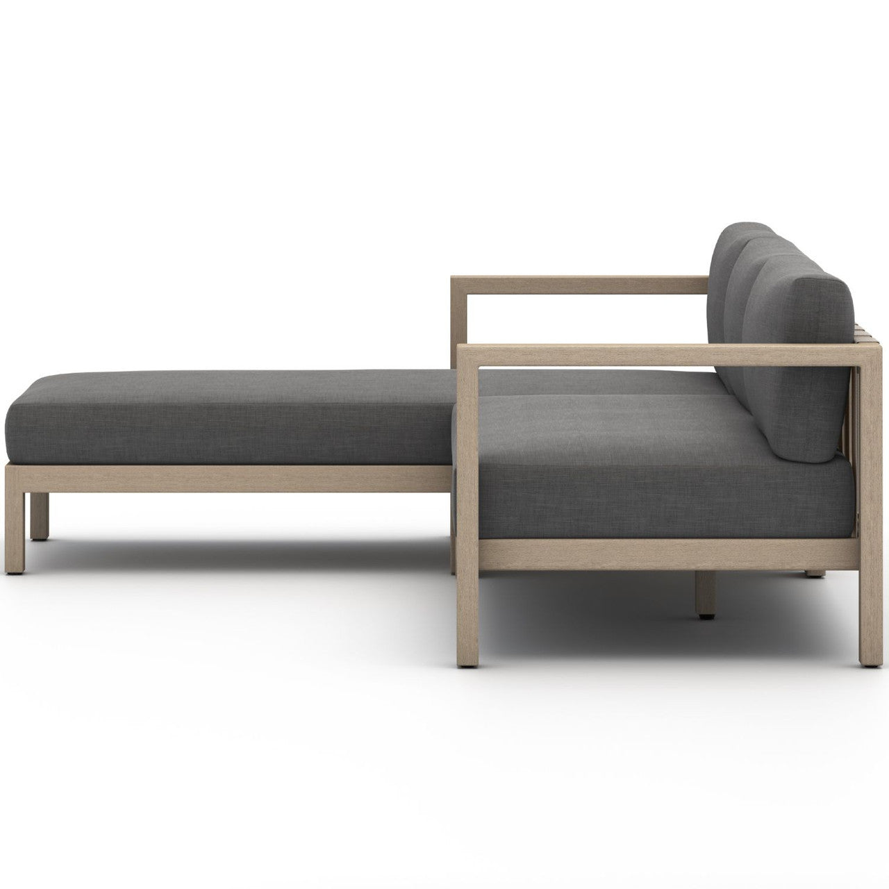 Sonoma Washed Brown Outdoor 2 Piece Sectional Laf