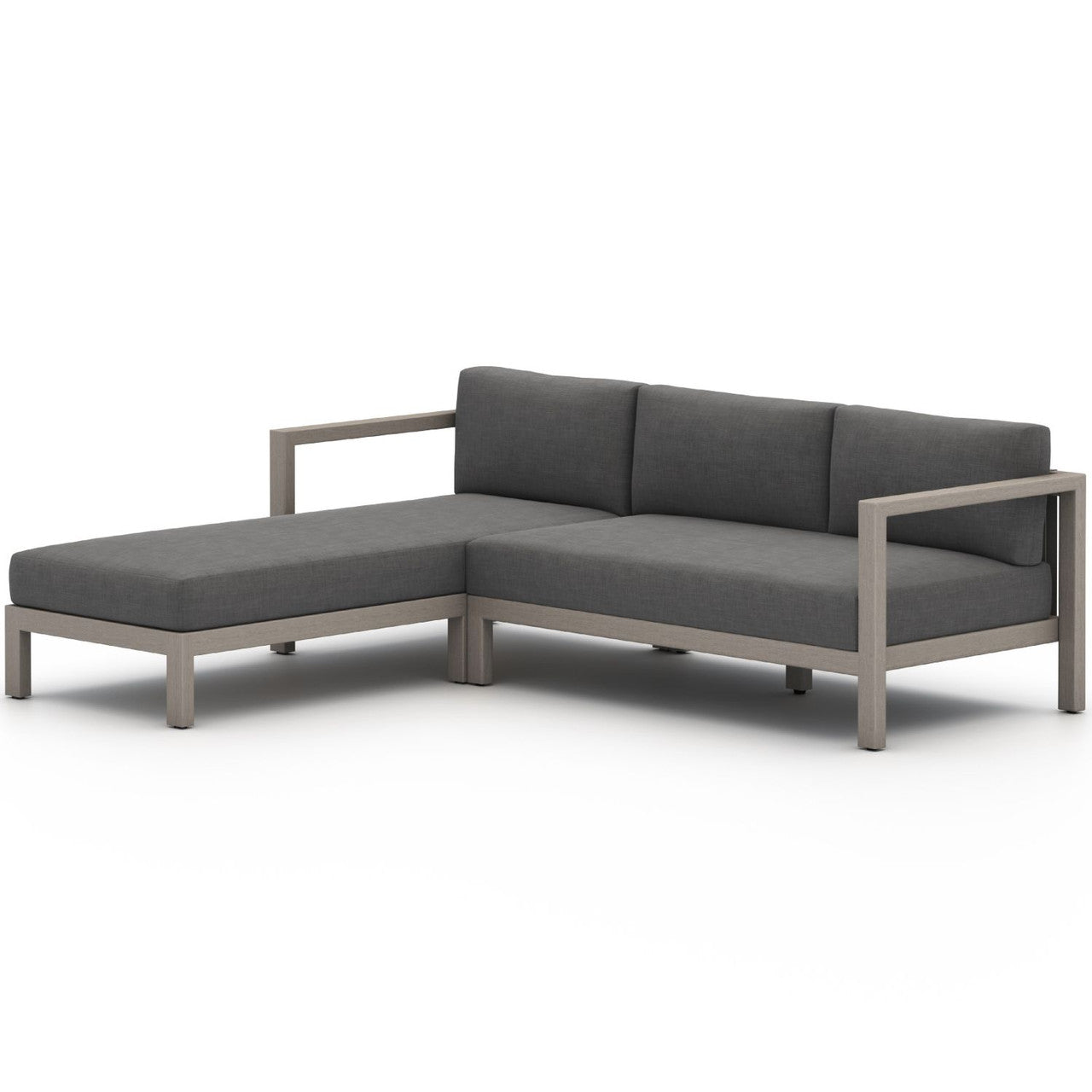 Sonoma Washed Grey Outdoor 2 Piece Sectional Laf