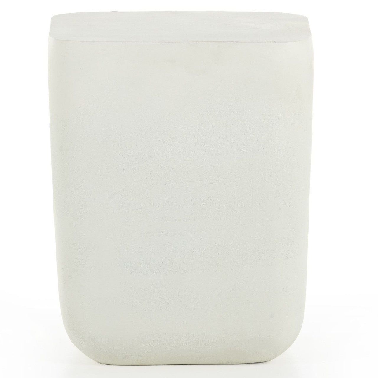 Basil Matte White Square Outdoor Drink Table