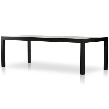 Isador Black Wash Poplar Dining Table 96"