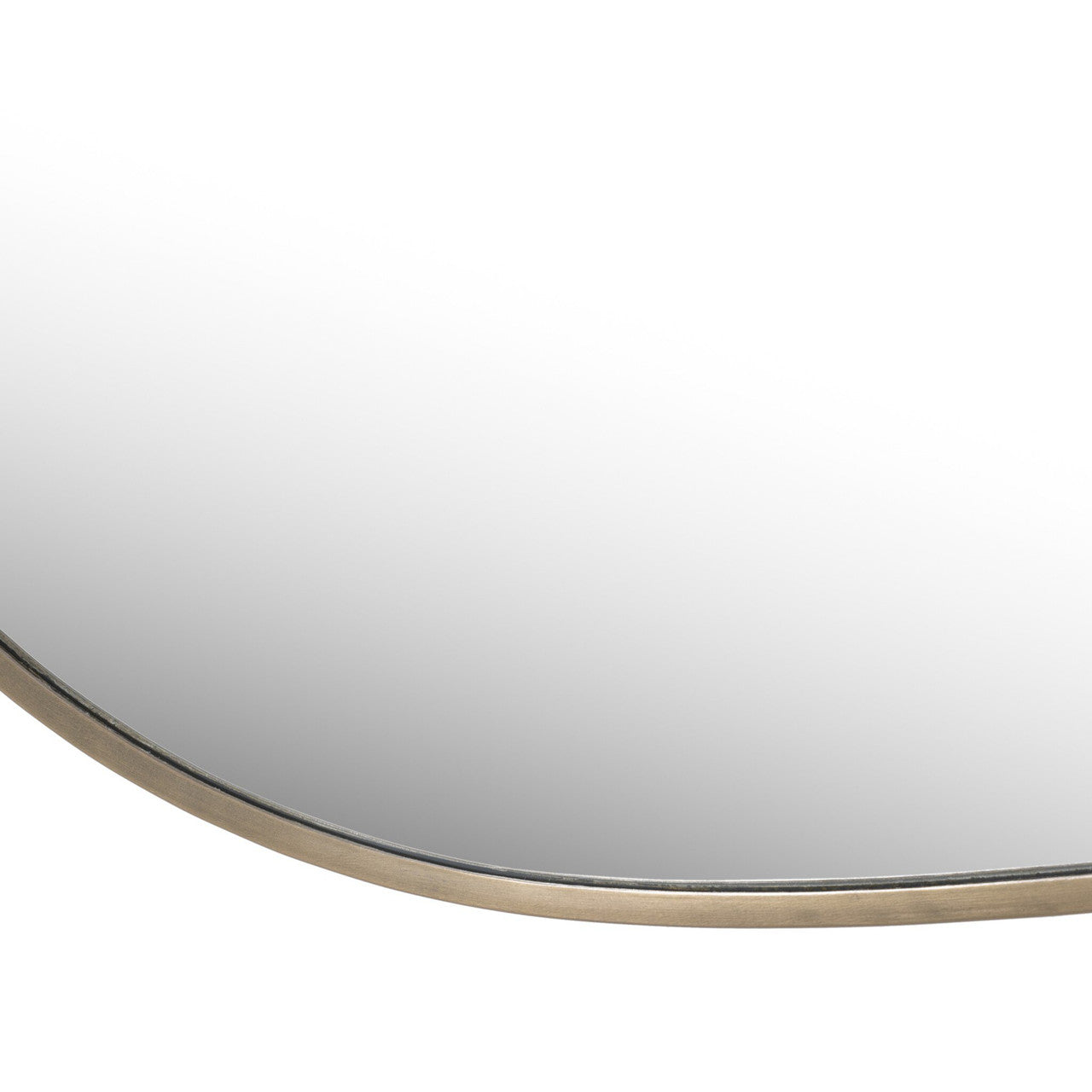 Nova Mirror - Antique Brass Iron