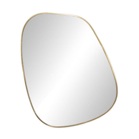 Nova Mirror - Antique Brass Iron
