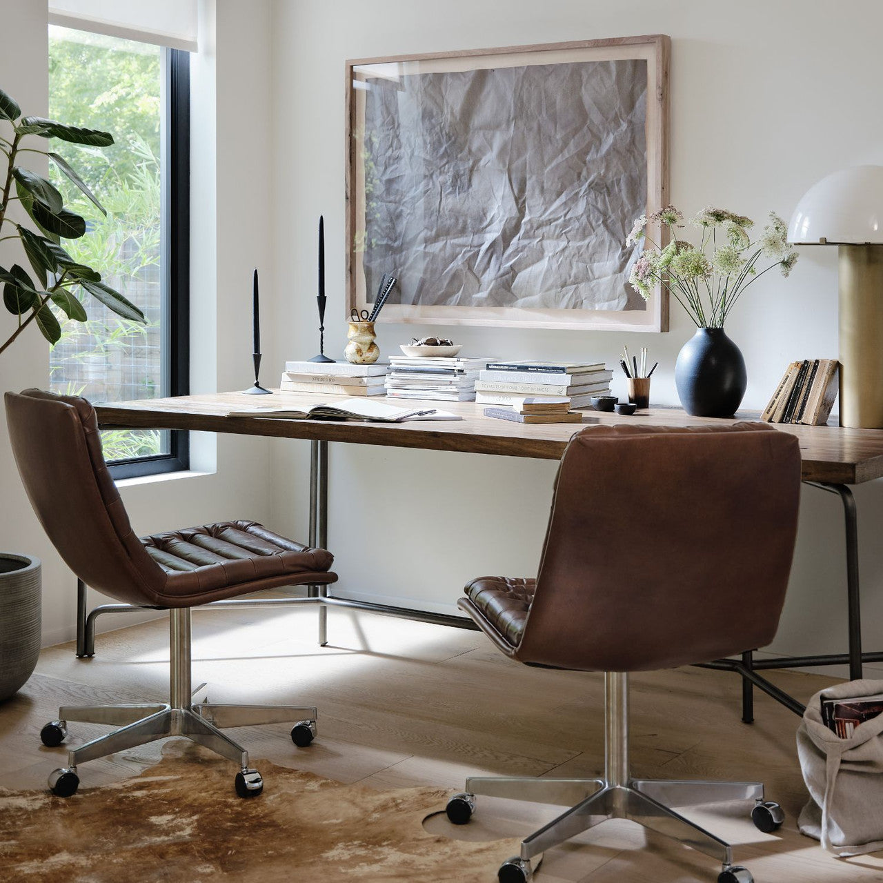 Marion Rustic Fawn Veneer Dining Table