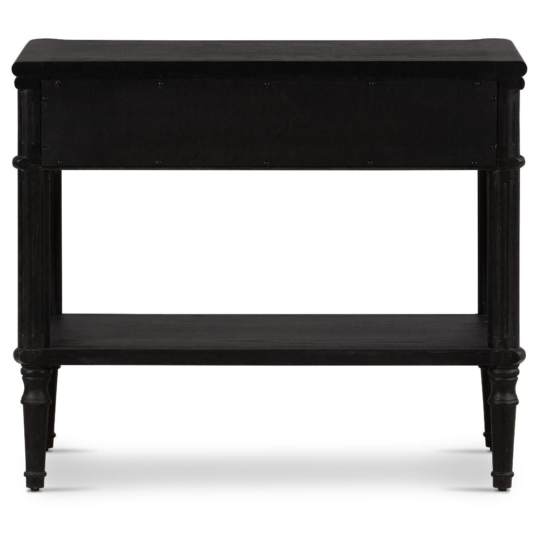 Maison Distressed Black Oak 1 Drawer Nightstand 32"