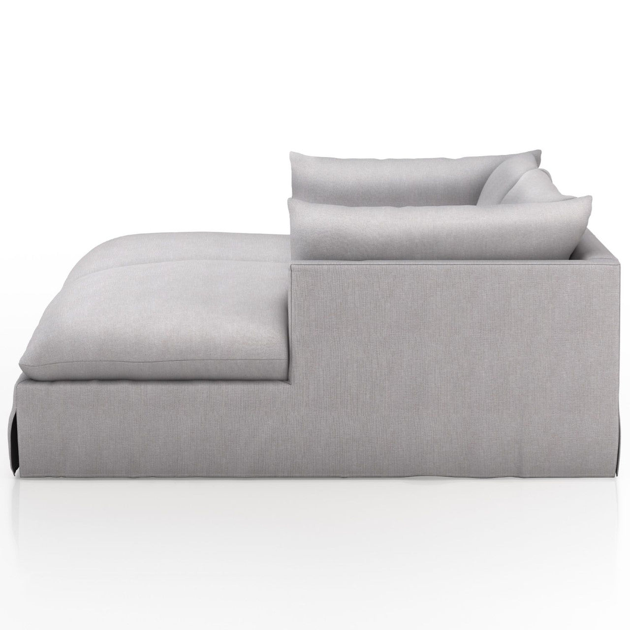 Habitat Vesuvio Dove Double Chaise Sectional 87''