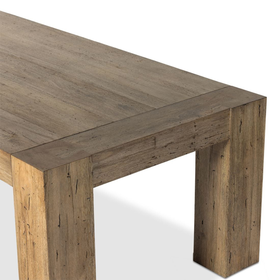Abaso Rustic Oak Dining Table 108"